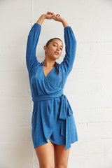 Luna Wrap Mini Dress