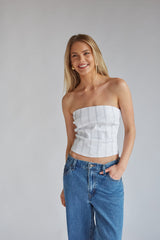 Carter Contrast Stitch Corset Top