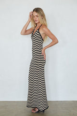 Dua Striped Knit Maxi Dress