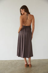 Ester Tiered Linen Midi Dress
