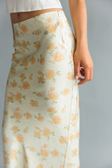 Issa Floral Satin Maxi Skirt
