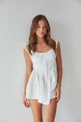 Kaylyn Bustier Button Romper