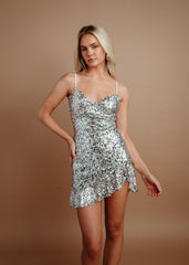 Keegan Bustier Sequin Mini Dress