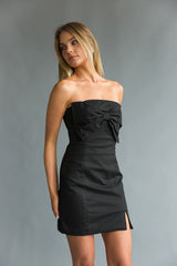 Mina Strapless Bow Bodycon Mini Dress