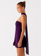 Avenue Mini Dress - Plum