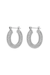 LUV AJ Pave Baby Amalfi Hoops