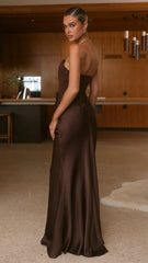 Camille Maxi Dress - Chocolate