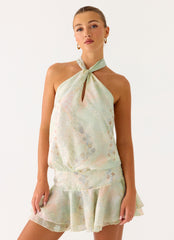 Beginning Mini Dress - Mystic Paisley