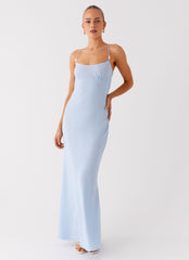 Cabello Maxi Dress - Pale Blue