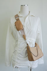 Lorissa Nylon Purse in Beige