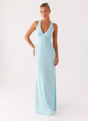 Desi Halterneck Maxi Dress - Mint