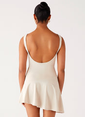 Dune Whisper Mini Dress - Ivory