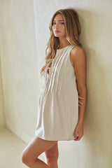 Elowyn Linen Tank Mini Dress