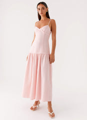 Found You Midi Dress - Pink