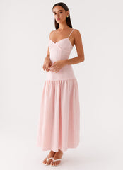 Found You Midi Dress - Pink