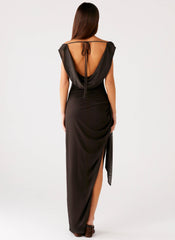 Good Fortune Maxi Dress - Lime Flower