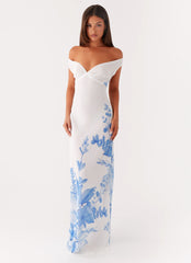 Krissa Maxi Dress - Blue Floral