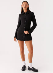 Memphis Blazer Mini Dress - Black