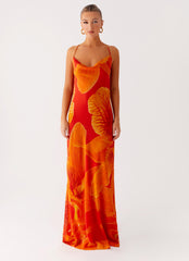 Midafternoon Maxi Dress - Serene Orange