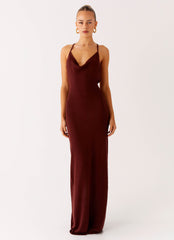 Nomad Muse Maxi Dress - Chocolate