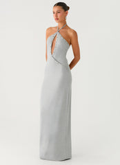 Off The Bass Maxi Dress - Grey