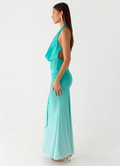 Paradox Shell Maxi Dress - Mint Ombre