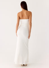 Party After Party Shell Maxi Dress - White
