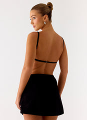 Play With Fire Mini Dress - Black