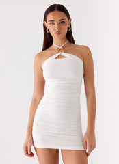 Poetry Mini Dress - White