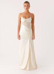Rising Sun Maxi Dress - Off White