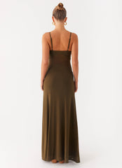 Starfall Maxi Dress - Khaki