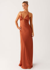 Sundowner Maxi Dress - Rust