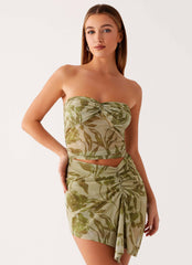 Varona Mini Dress - Jade Fern