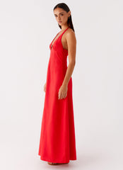 Zana Maxi Dress - Red