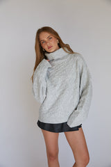 August Cable Knit Turtleneck Sweater