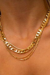 LUV AJ Chandon Multi Chain Charm Necklace