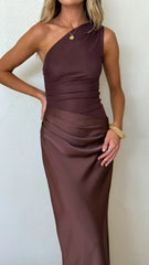 Melani Maxi Dress - Chocolate