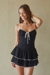 Fiorella Open Back Mini Dress